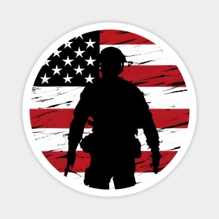 American Soldier Patriotism Magnet